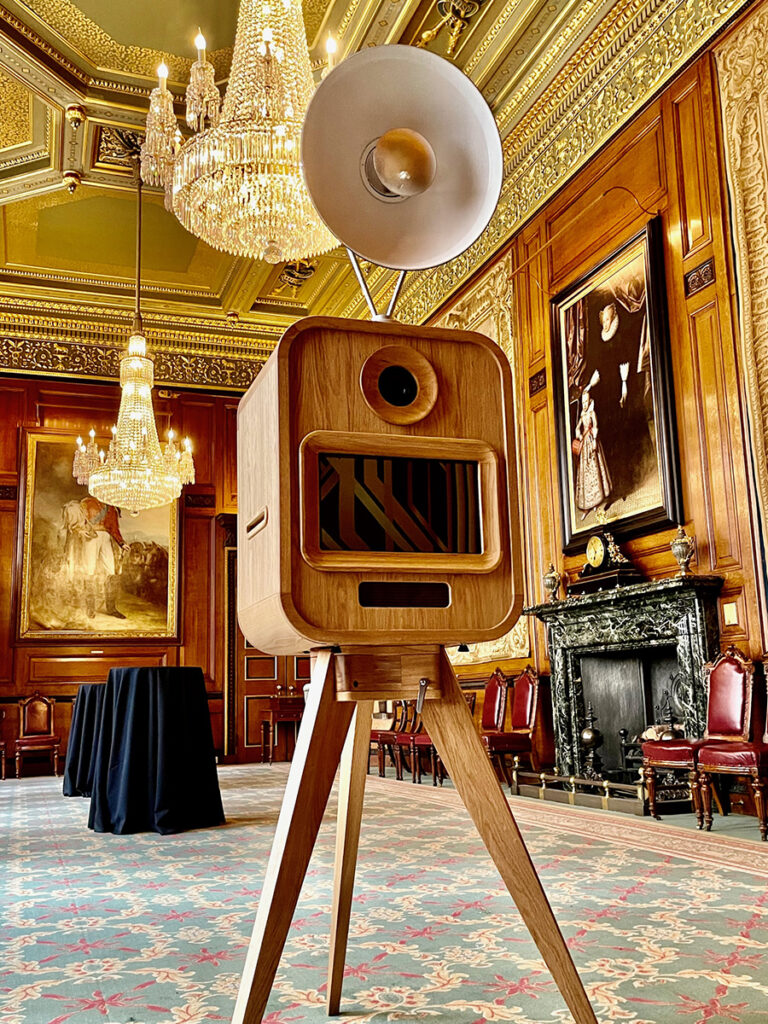 drewniana fotobudka fotobudka vintage